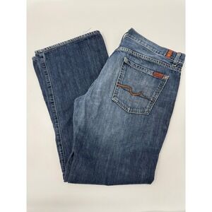 Seven for All Mankind Mens Jeans Bootcut Blue Denim T521RXL061U Size 32